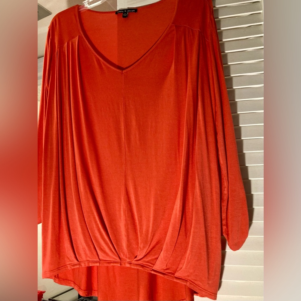Vibrant EUC Cable & Gauge Orange Top women size M - Picture 12 of 12